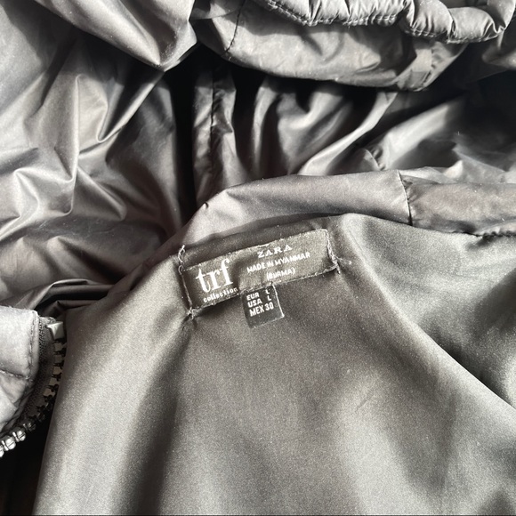 Zara Oversized Puff Jacket with letter - Picture 4 of 6